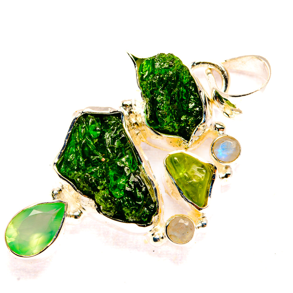 Chrome Diopside Pendants handcrafted by Anasilvercos - PD31393 - Photo 2