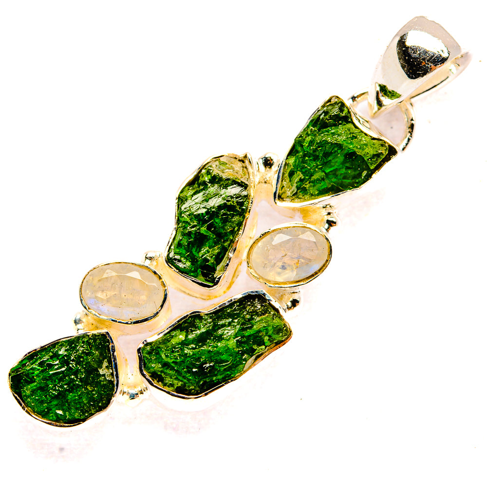Chrome Diopside Pendants handcrafted by Anasilvercos - PD31398 - Photo 2