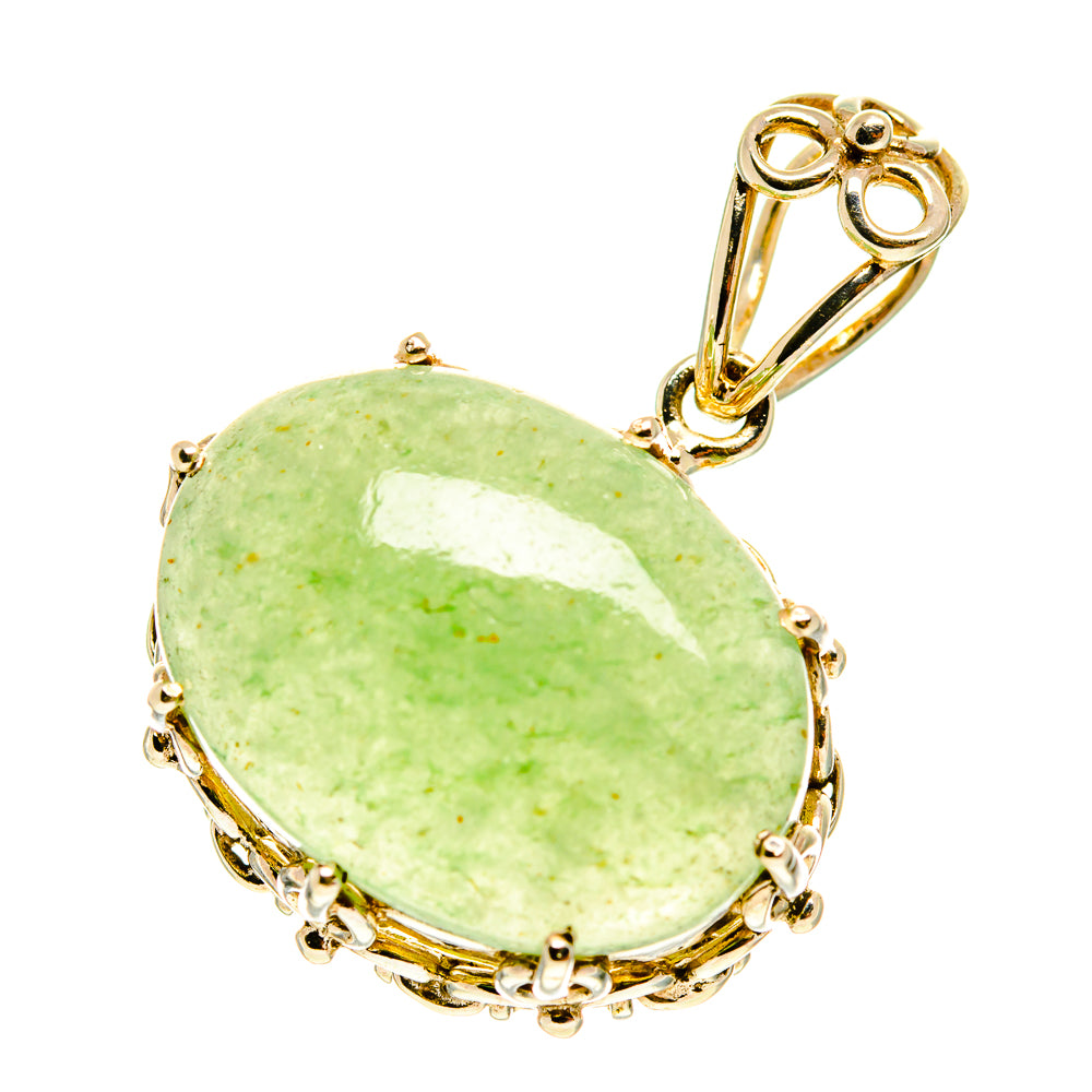 Prehnite Pendants handcrafted by Anasilvercos - PD3140