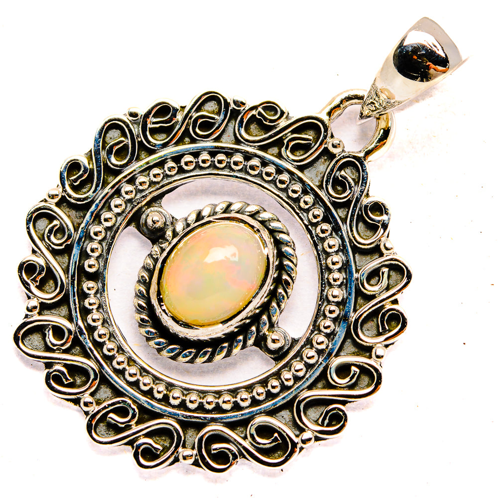 Ethiopian Opal Pendants handcrafted by Anasilvercos - PD31424 - Photo 2