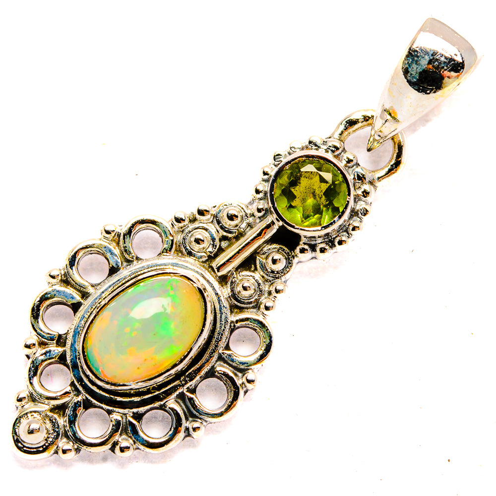 Ethiopian Opal Pendants handcrafted by Anasilvercos - PD31429 - Photo 2