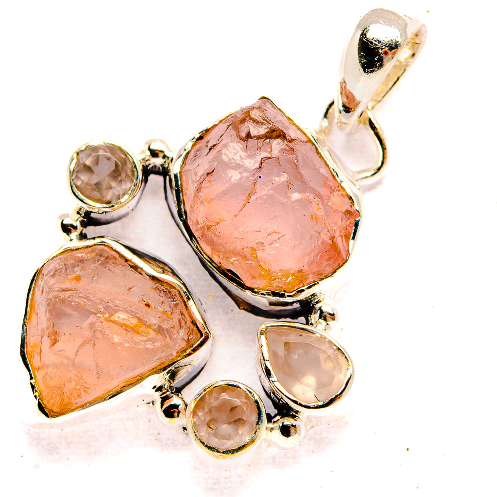 Rose Quartz Pendants handcrafted by Anasilvercos - PD31433 - Photo 2