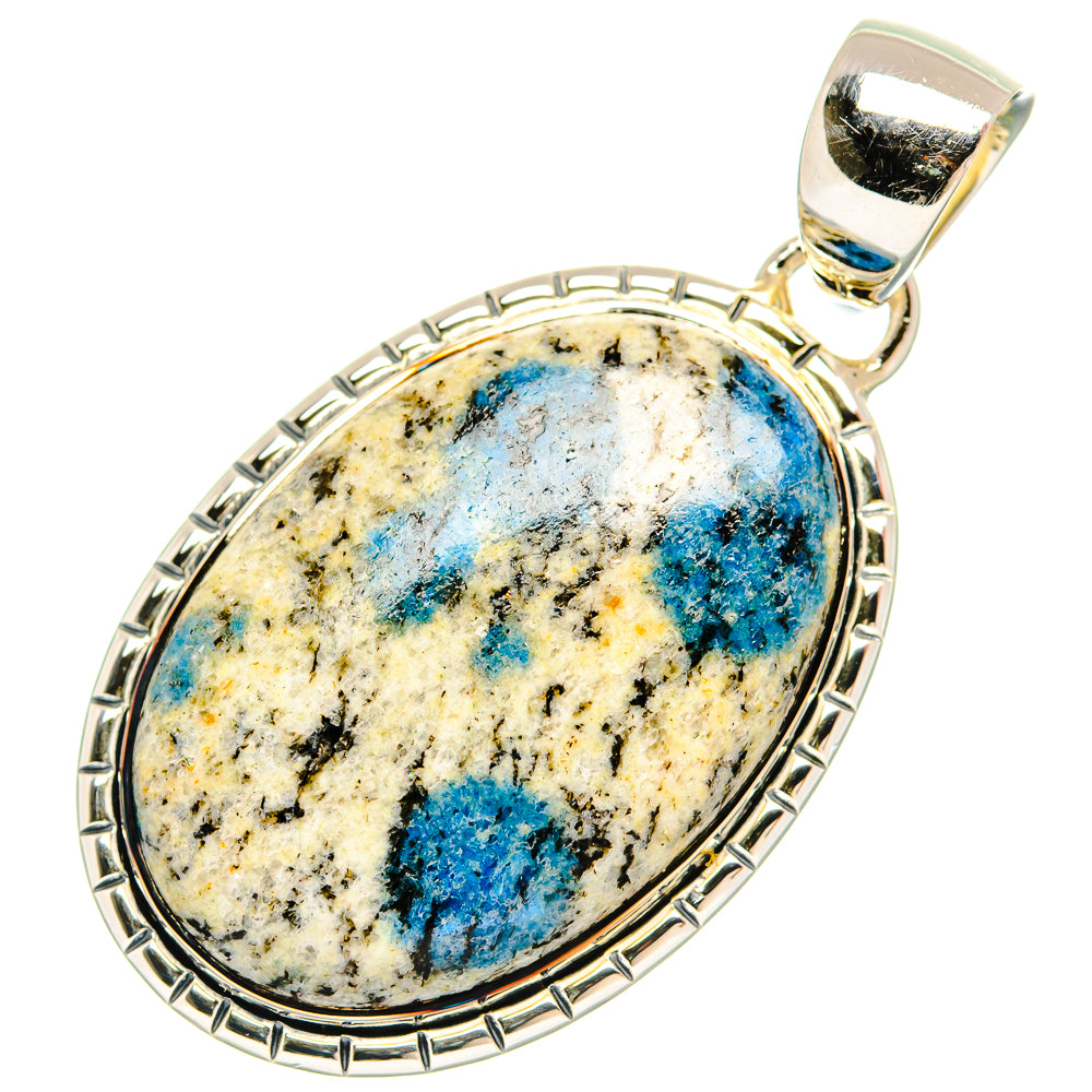K2 Blue Azurite Pendants handcrafted by Anasilvercos - PD31438 - Photo 2