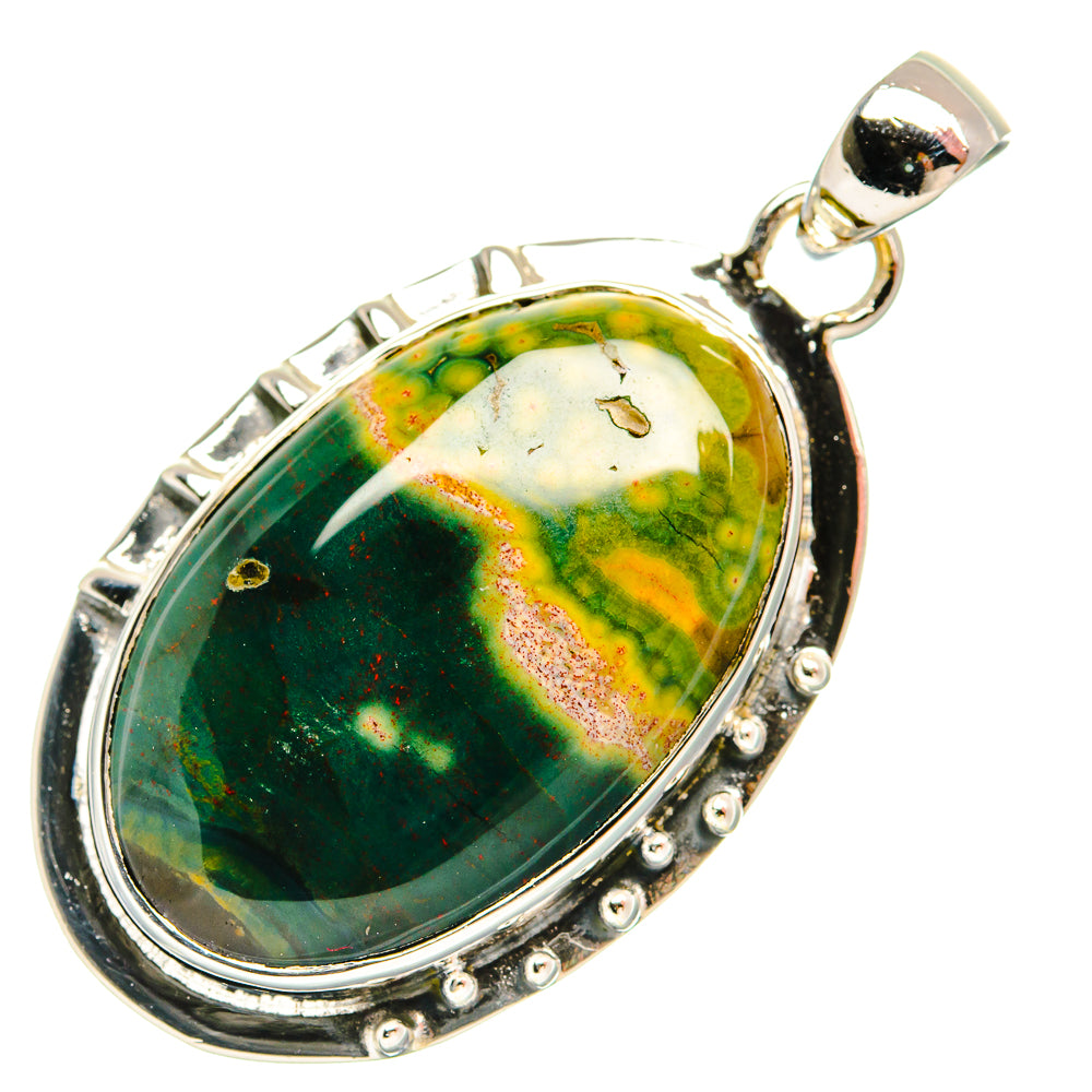 Ocean Jasper Pendants handcrafted by Anasilvercos - PD31448 - Photo 2