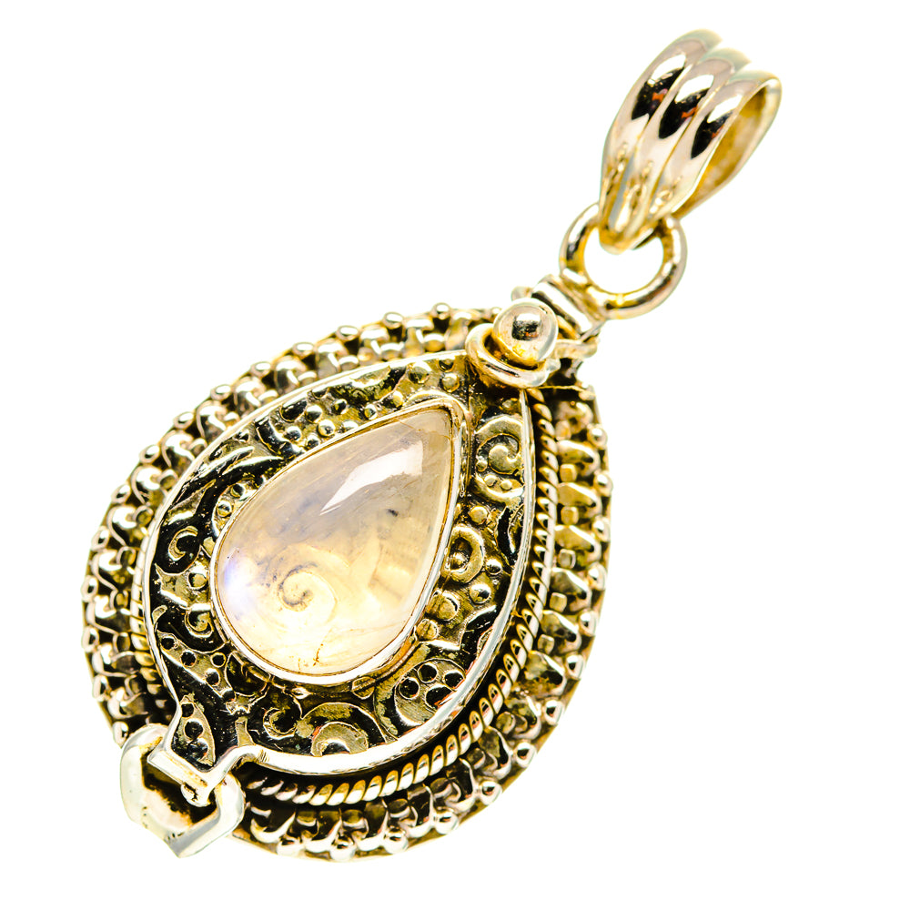 Rainbow Moonstone Pendants handcrafted by Anasilvercos - PD3146