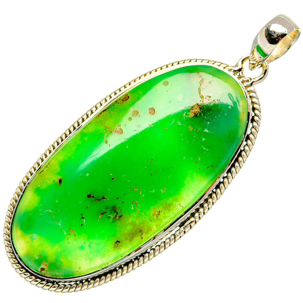 Chrysoprase Pendants handcrafted by Anasilvercos - PD31484 - Photo 2
