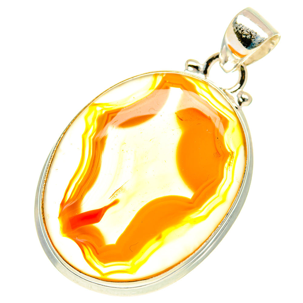 Botswana Agate Pendants handcrafted by Anasilvercos - PD3151