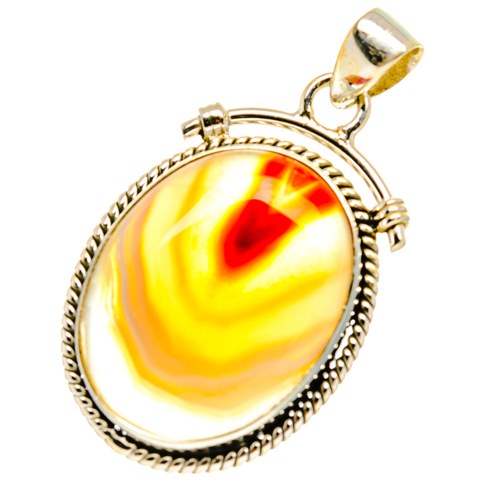 Botswana Agate Pendants handcrafted by Anasilvercos - PD3153