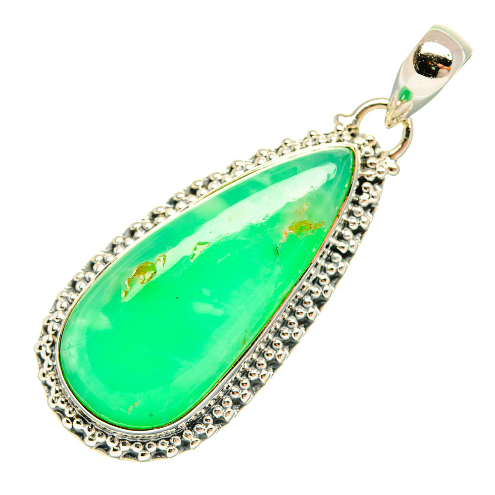 Chrysoprase Pendants handcrafted by Anasilvercos - PD31535 - Photo 2