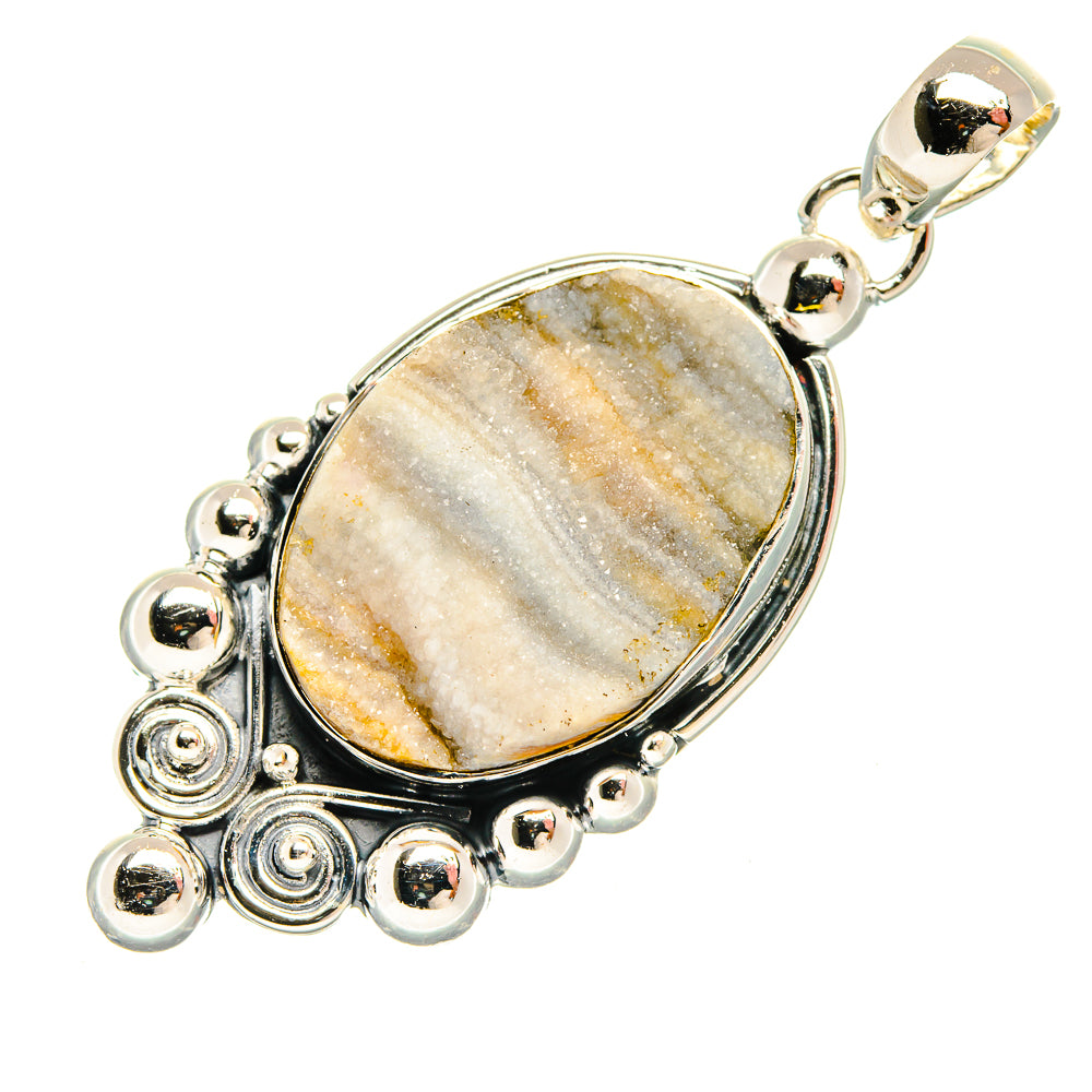 Lemon Chrysoprase Pendants handcrafted by Anasilvercos - PD31548 - Photo 2