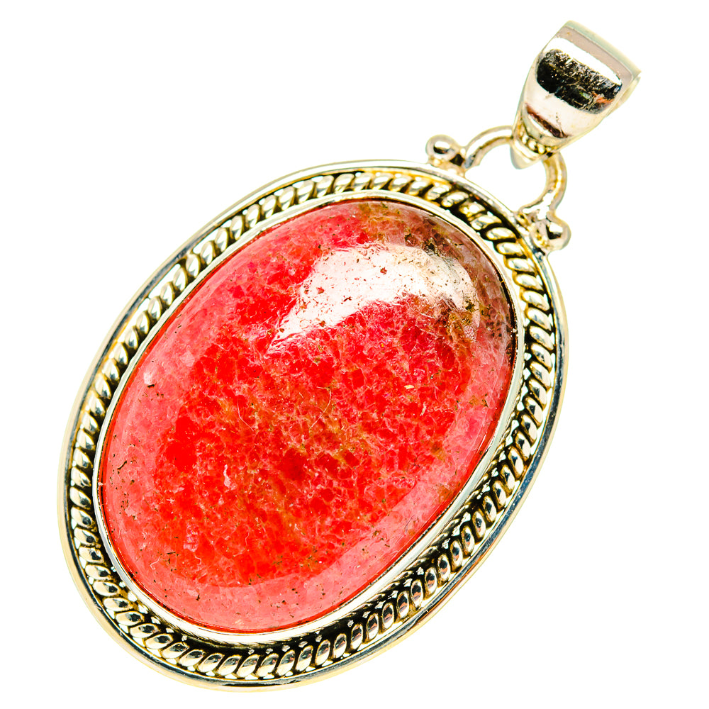 Rhodonite Pendants handcrafted by Anasilvercos - PD3160