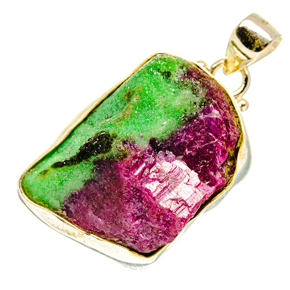 Ruby Zoisite Pendants handcrafted by Anasilvercos - PD3164