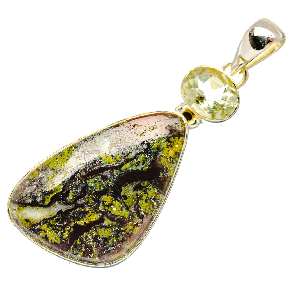 Chrysocolla Pendants handcrafted by Anasilvercos - PD31678 - Photo 2