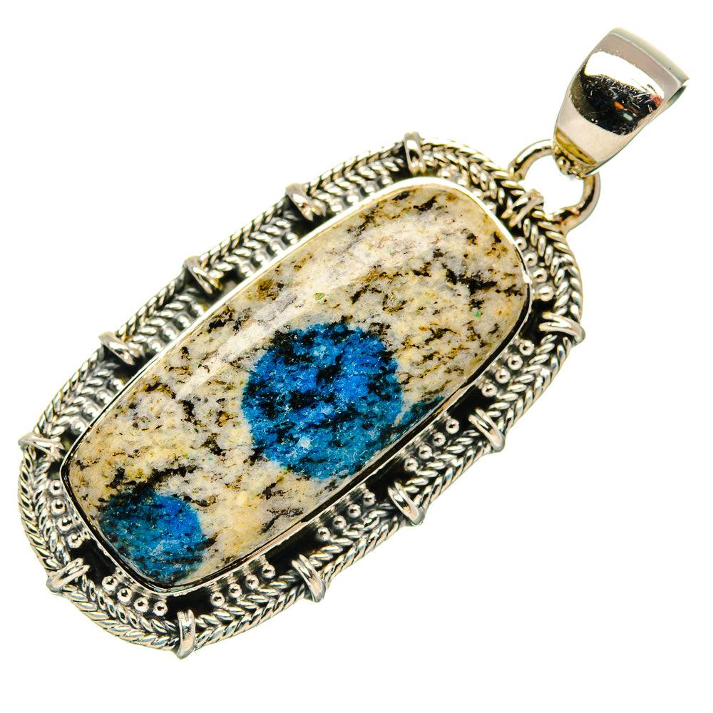Blue Topaz Pendants handcrafted by Anasilvercos - PD31683 - Photo 2