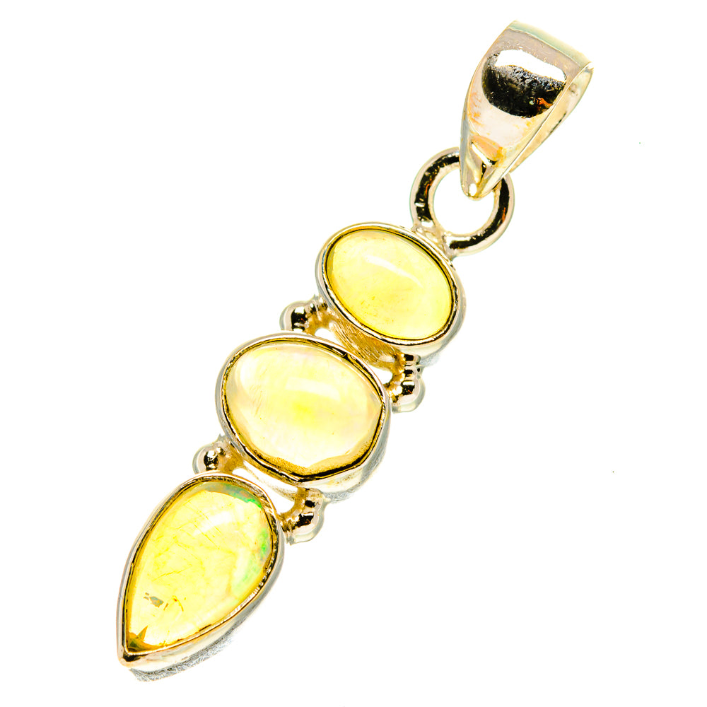 Ethiopian Opal Pendants handcrafted by Anasilvercos - PD3169