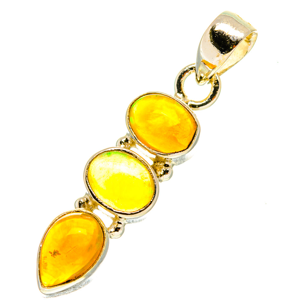 Ethiopian Opal Pendants handcrafted by Anasilvercos - PD3171