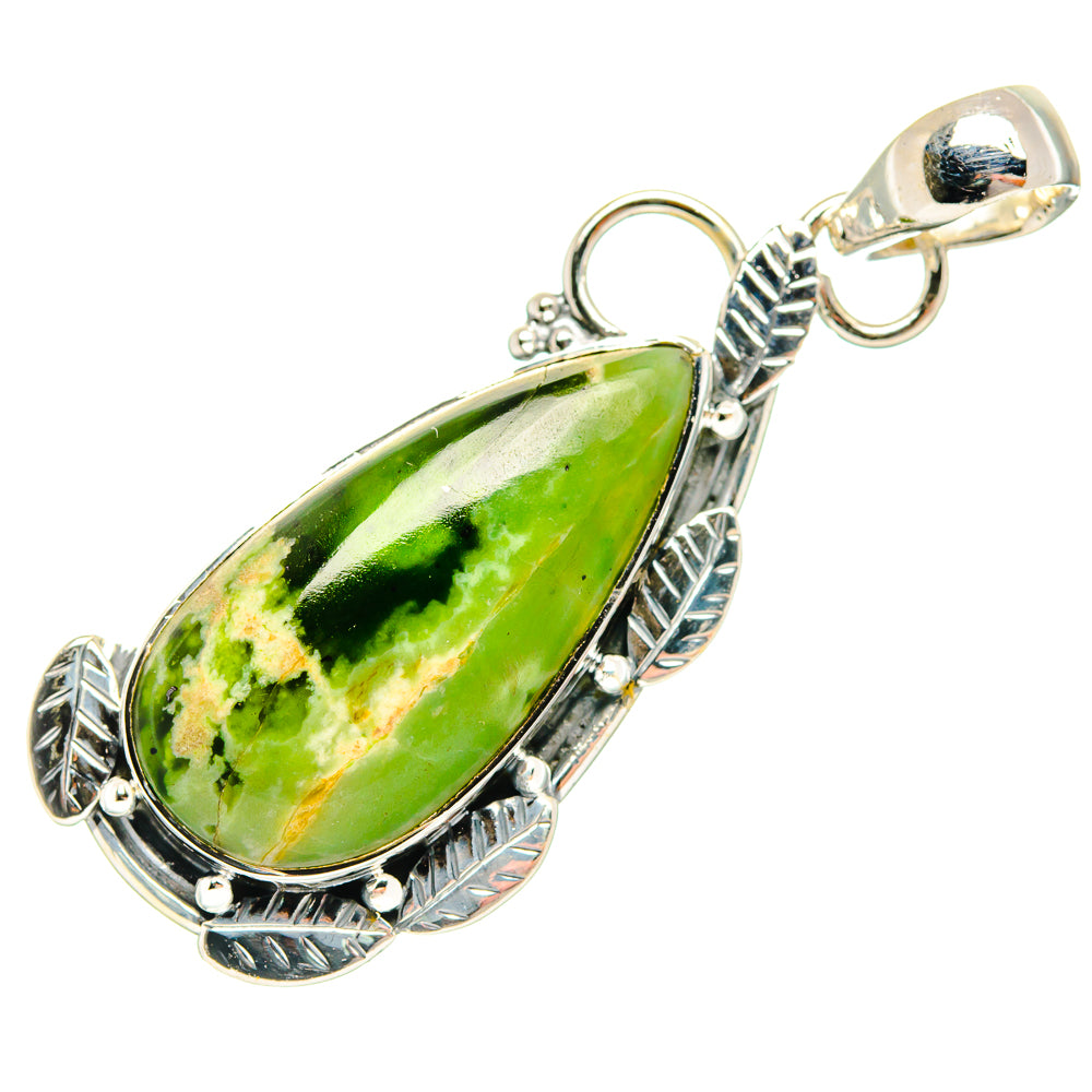 Chrome Diopside Pendants handcrafted by Anasilvercos - PD31712 - Photo 2