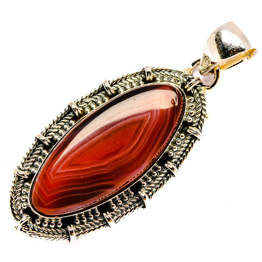 Moroccan Agate Pendants handcrafted by Anasilvercos - PD31746 - Photo 2