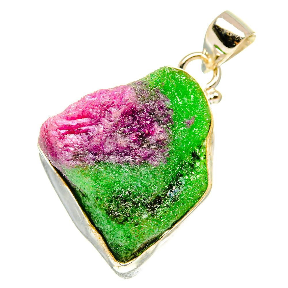Ruby Zoisite Pendants handcrafted by Anasilvercos - PD3177