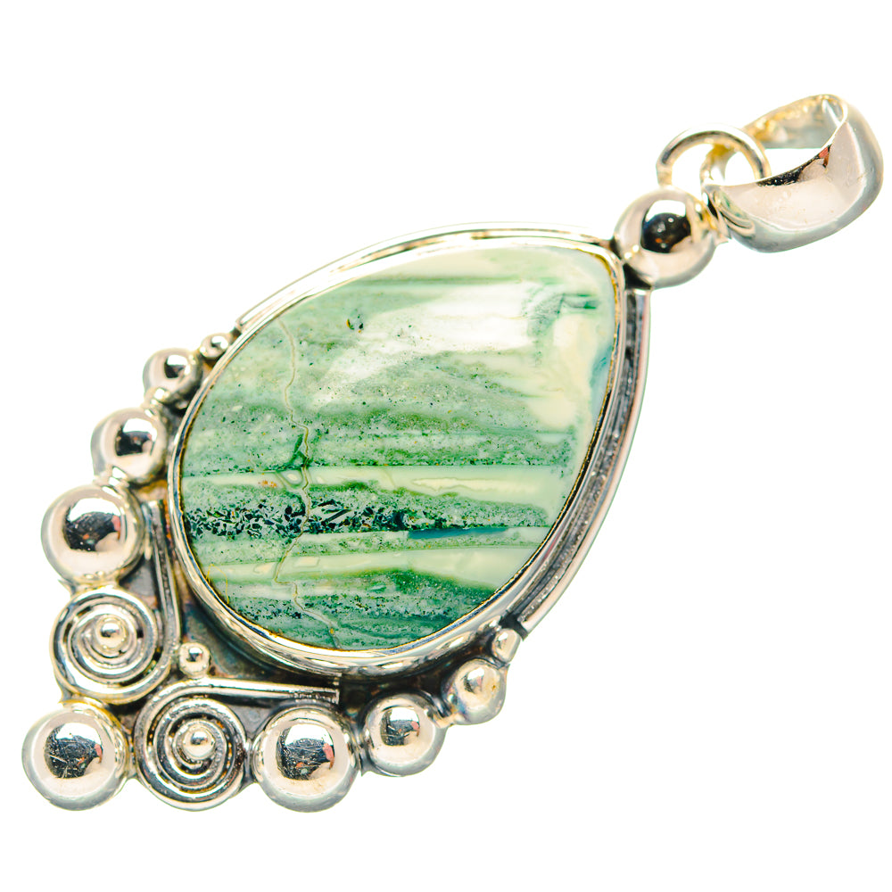 Plume Agate Pendants handcrafted by Anasilvercos - PD31805 - Photo 2