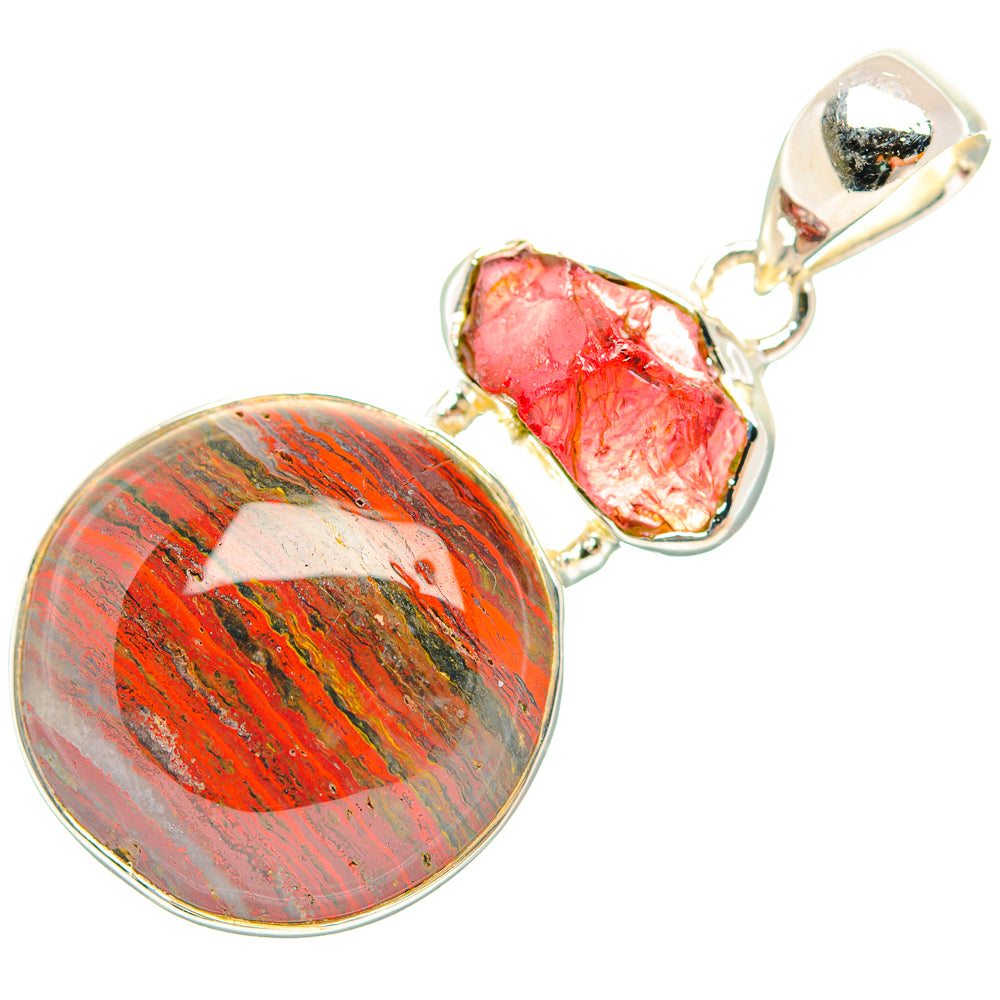 Red Jasper Pendants handcrafted by Anasilvercos - PD31848 - Photo 2