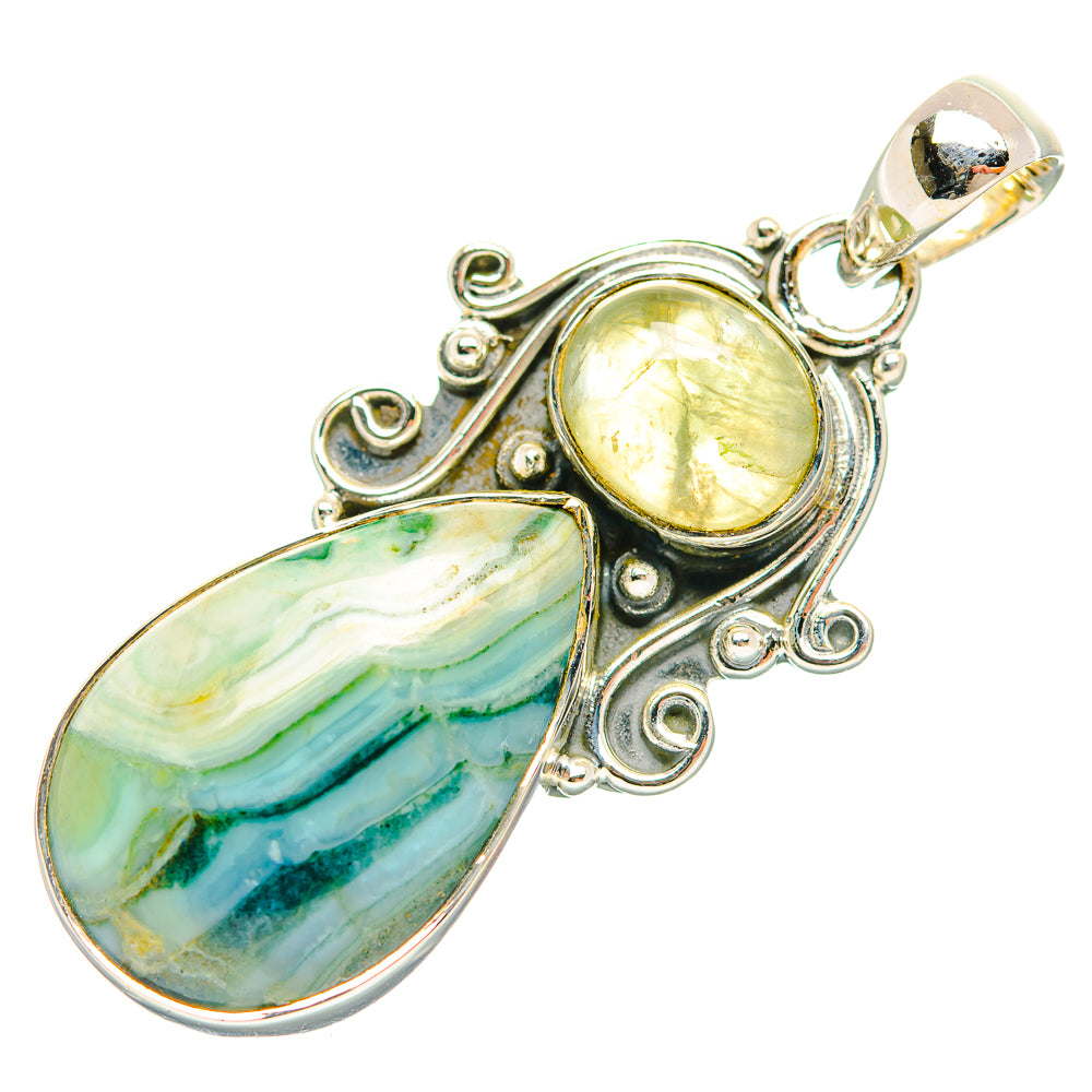 Ocean Jasper Pendants handcrafted by Anasilvercos - PD31850 - Photo 2