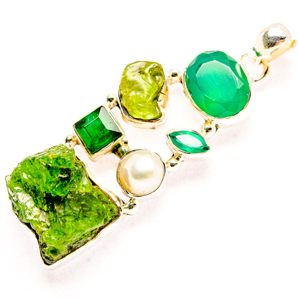 Chrome Diopside Pendants handcrafted by Anasilvercos - PD31866 - Photo 2
