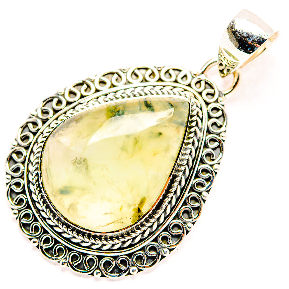 Prehnite Pendants handcrafted by Anasilvercos - PD31879 - Photo 2