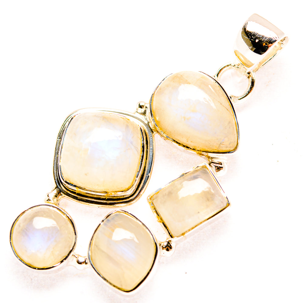 Rainbow Moonstone Pendants handcrafted by Anasilvercos - PD31882 - Photo 2