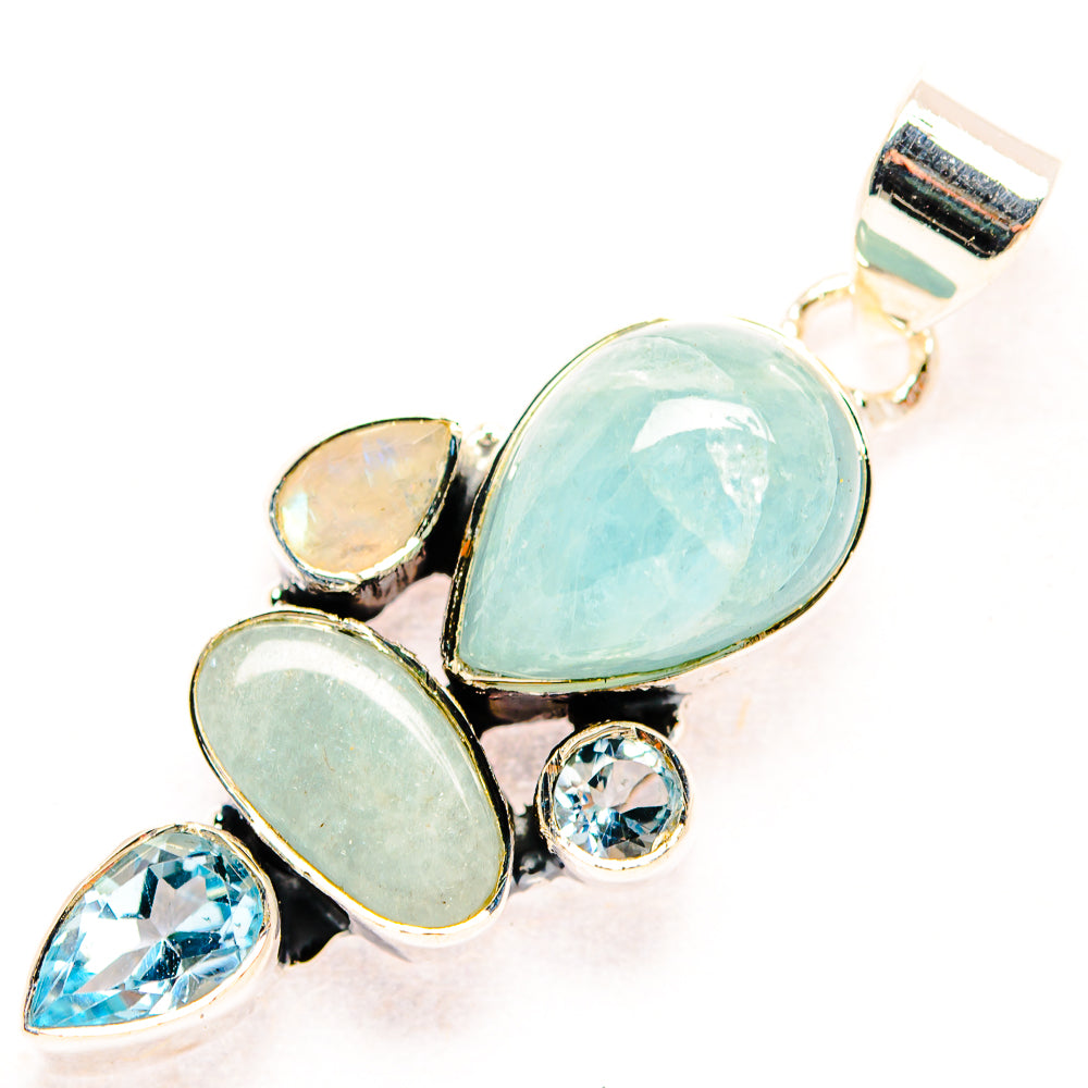 Aquamarine Pendants handcrafted by Anasilvercos - PD31885 - Photo 2