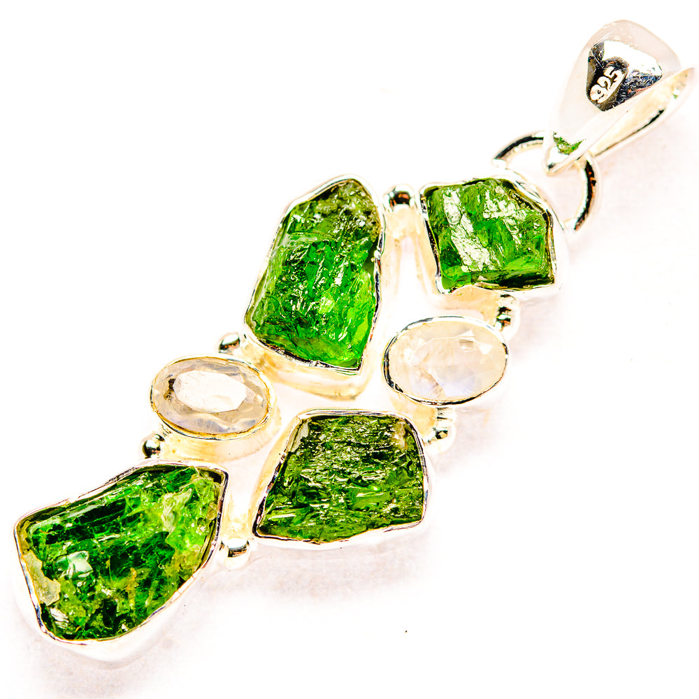 Chrome Diopside Pendants handcrafted by Anasilvercos - PD31888 - Photo 2