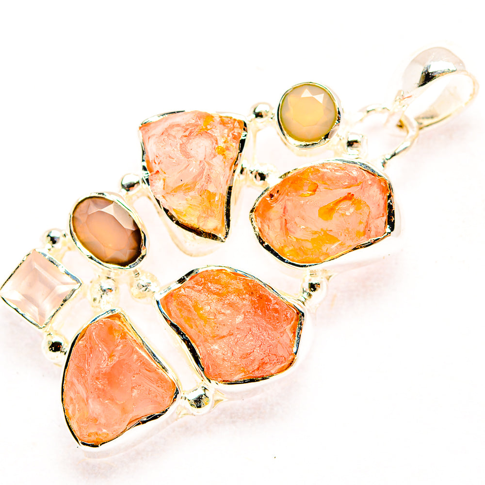 Rose Quartz Pendants handcrafted by Anasilvercos - PD31889 - Photo 2
