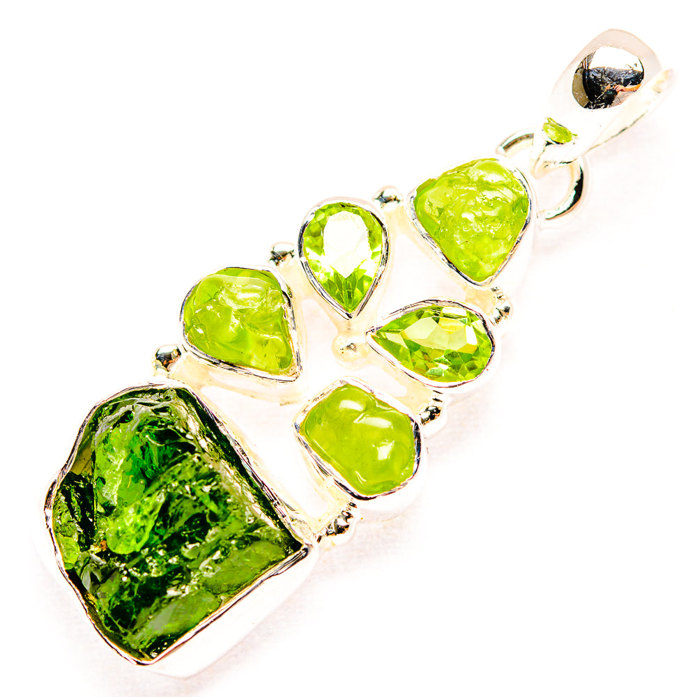 Chrome Diopside Pendants handcrafted by Anasilvercos - PD31896 - Photo 2