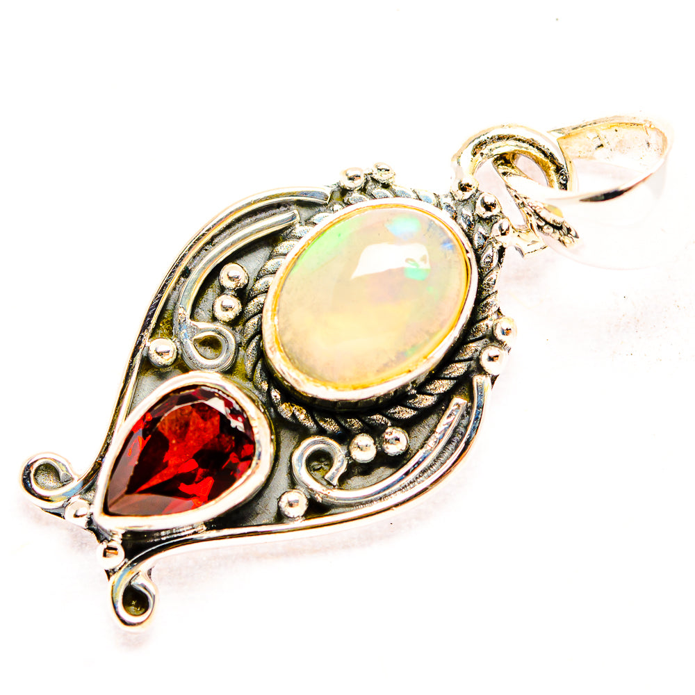 Ethiopian Opal Pendants handcrafted by Anasilvercos - PD31916 - Photo 2