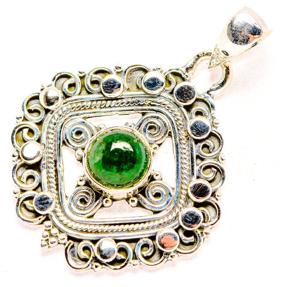 Green Tourmaline Pendants handcrafted by Anasilvercos - PD31923 - Photo 2