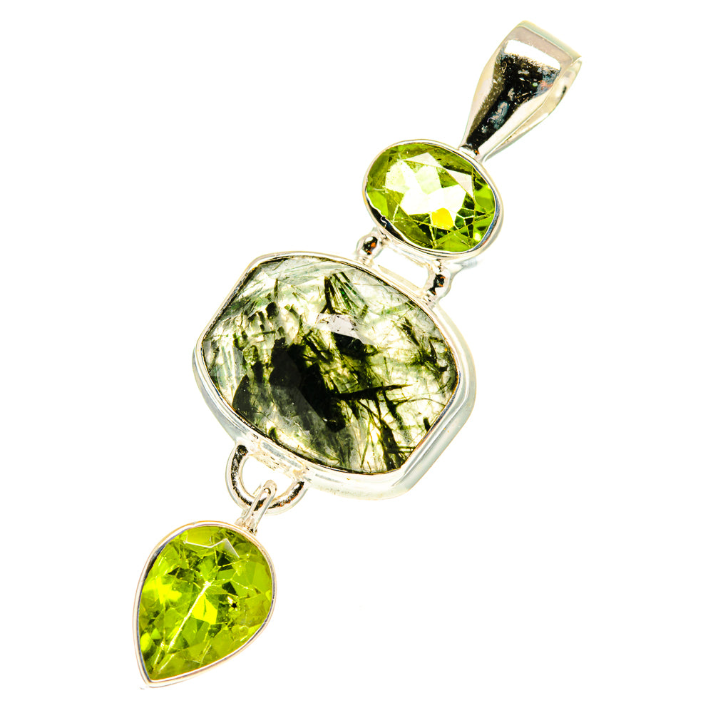 Green Moss Agate Pendants handcrafted by Anasilvercos - PD3193