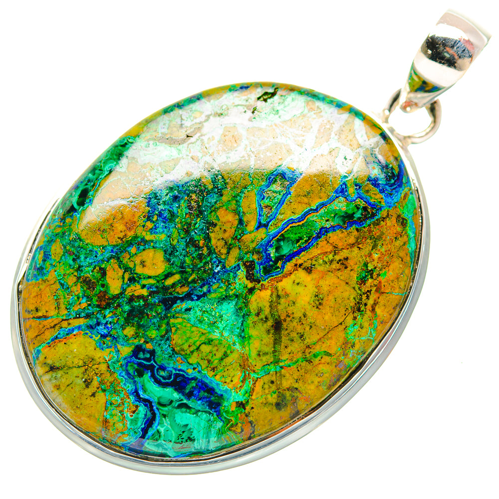 Chrysocolla Pendants handcrafted by Anasilvercos - PD31942 - Photo 2