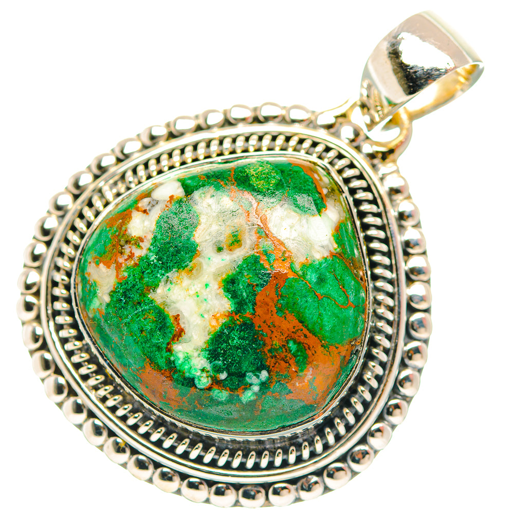 Chrysocolla Pendants handcrafted by Anasilvercos - PD31955 - Photo 2