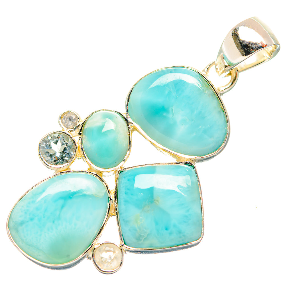 Larimar Pendants handcrafted by Anasilvercos - PD31964 - Photo 2