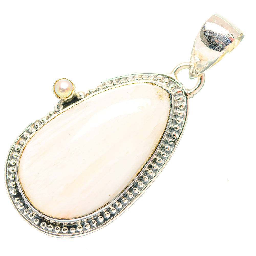 White Scolecite Pendants handcrafted by Anasilvercos - PD31970 - Photo 2