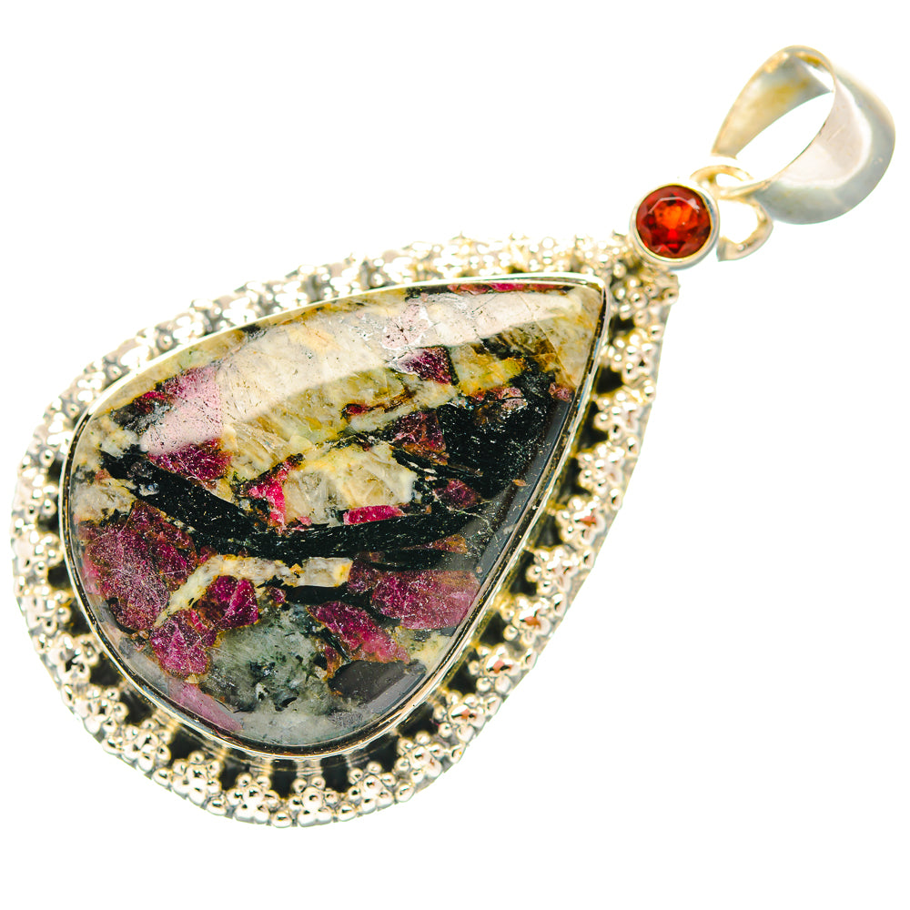 Russian Eudialyte Pendants handcrafted by Anasilvercos - PD31971 - Photo 2