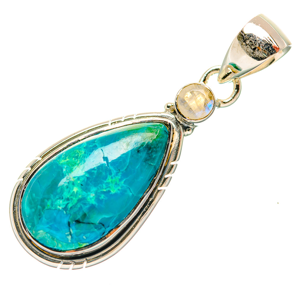 Chrysocolla Pendants handcrafted by Anasilvercos - PD31979 - Photo 2