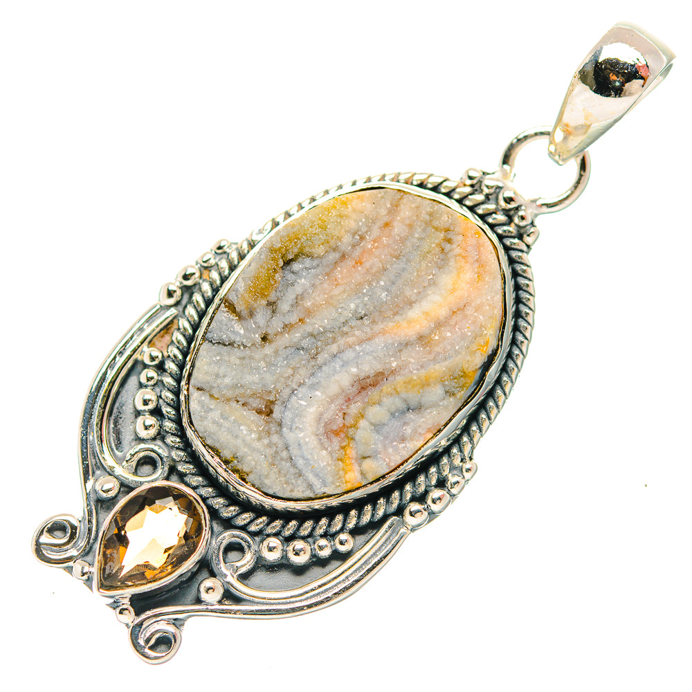 Desert Druzy Pendants handcrafted by Anasilvercos - PD31987 - Photo 2