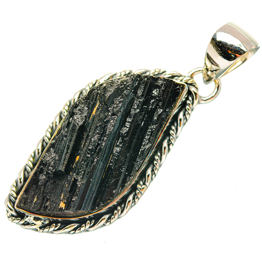 Black Tourmaline Pendants handcrafted by Anasilvercos - PD31994 - Photo 2
