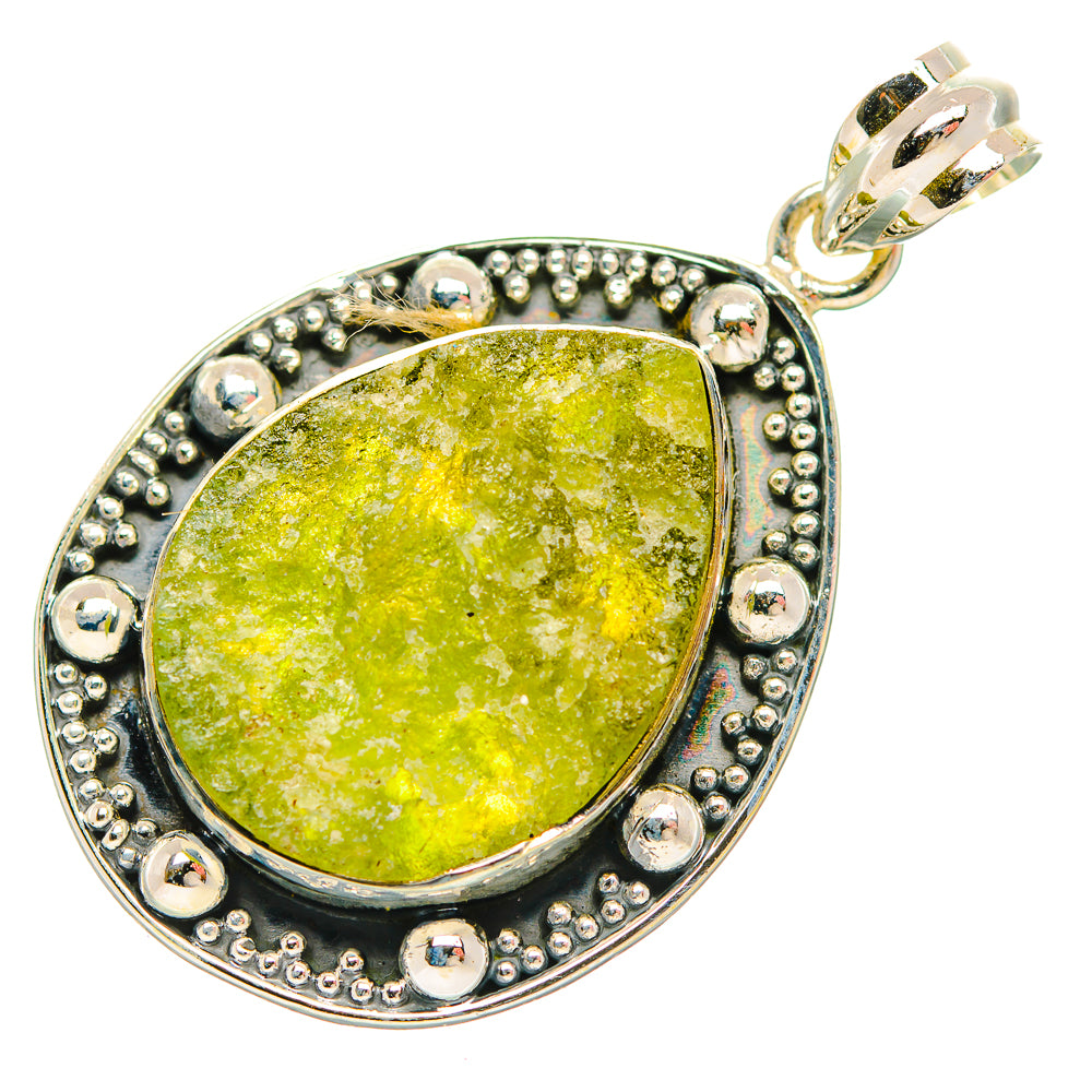 Green Fuchsite Pendants handcrafted by Anasilvercos - PD31998 - Photo 2