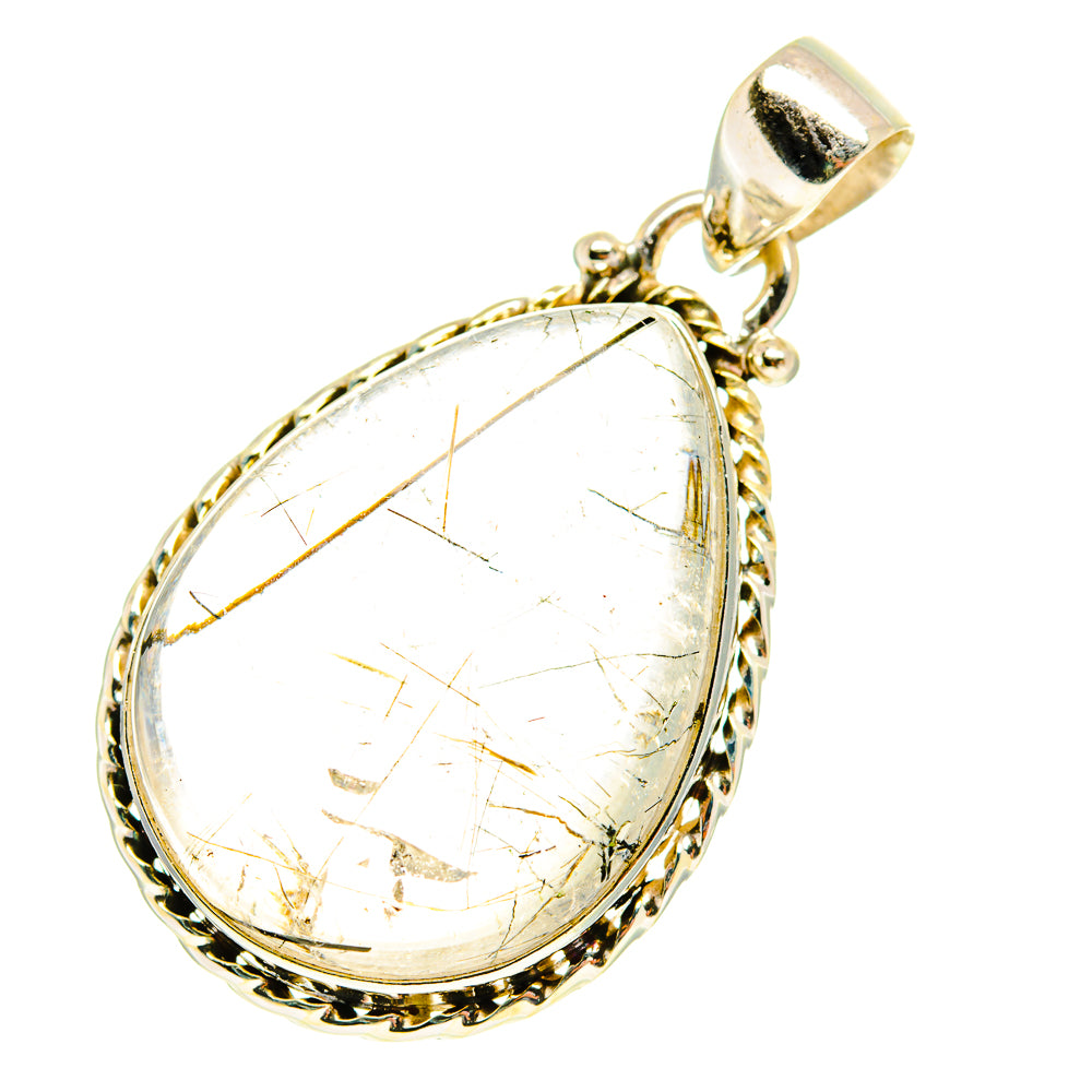Tourmalinated Quartz Pendants handcrafted by Anasilvercos - PD3200