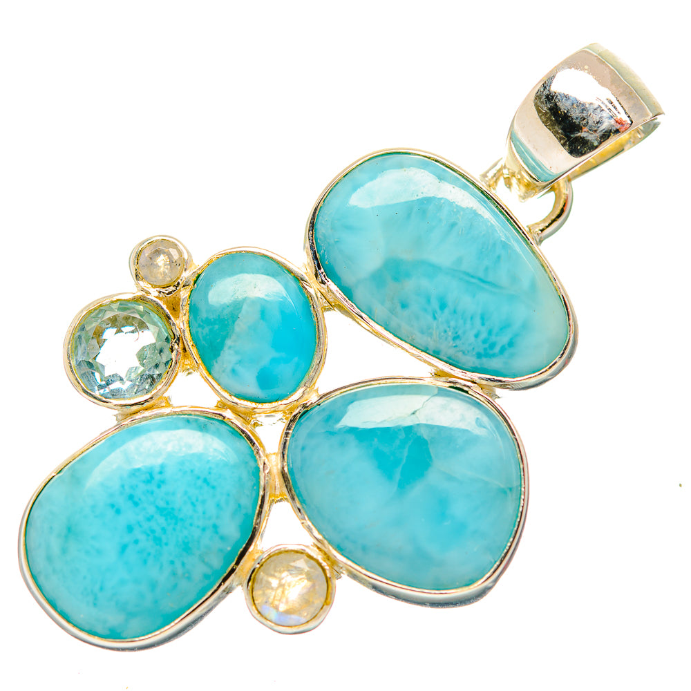 Larimar Pendants handcrafted by Anasilvercos - PD32006 - Photo 2