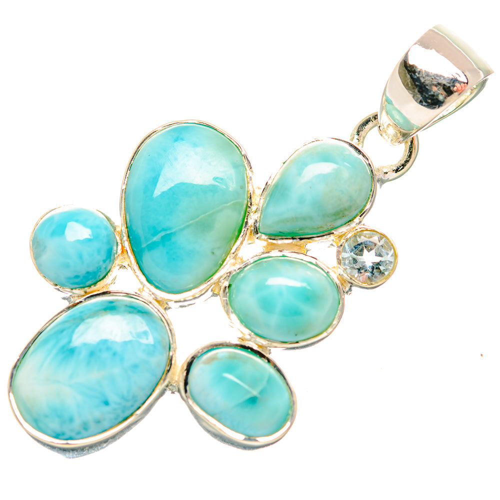 Larimar Pendants handcrafted by Anasilvercos - PD32013 - Photo 2
