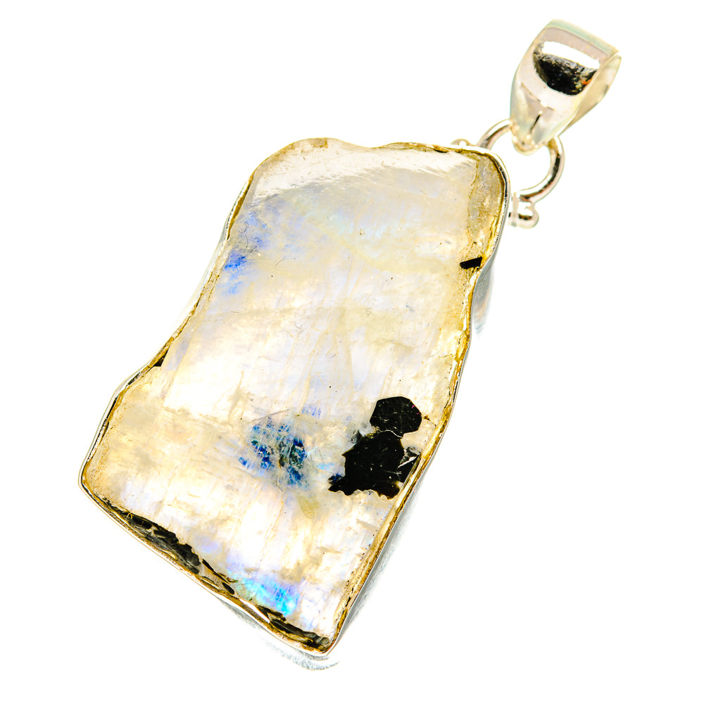 Rainbow Moonstone Pendants handcrafted by Anasilvercos - PD3202