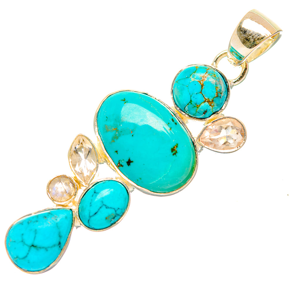 Chrysocolla Pendants handcrafted by Anasilvercos - PD32023 - Photo 2